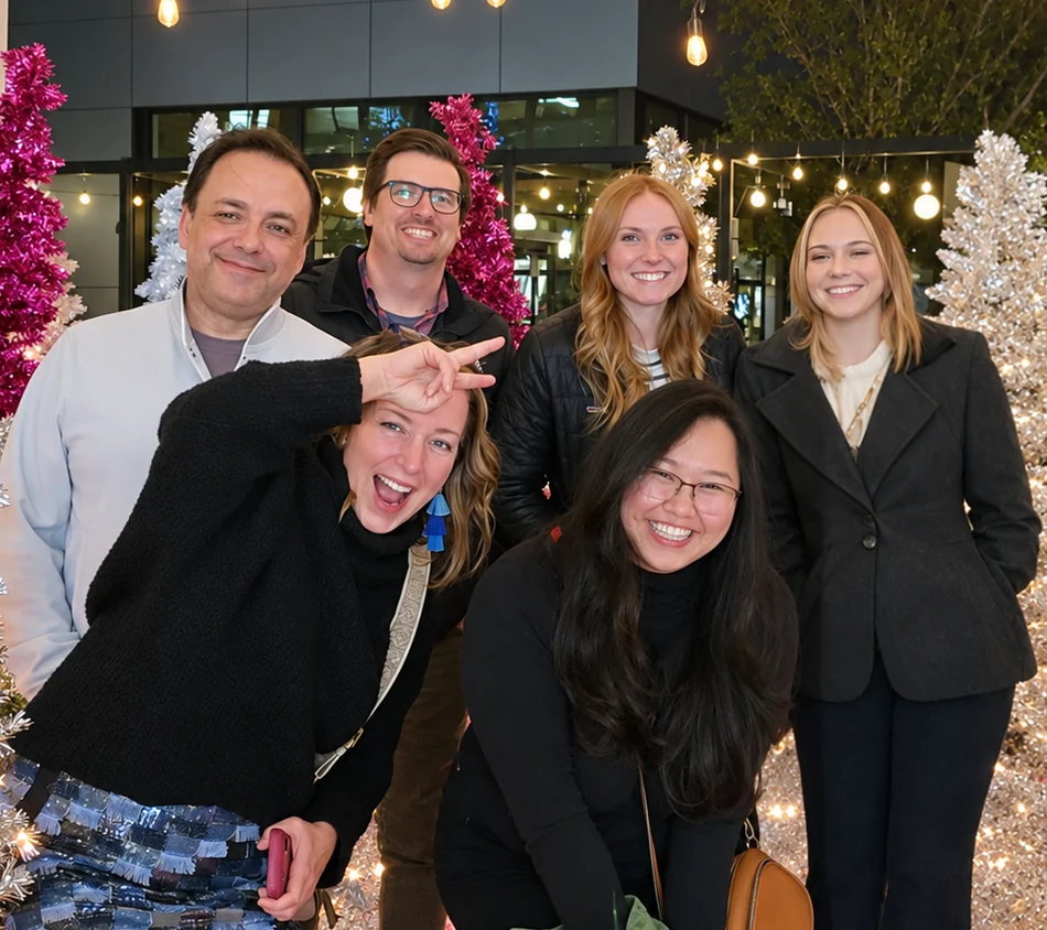The Redonk team together at a holiday party