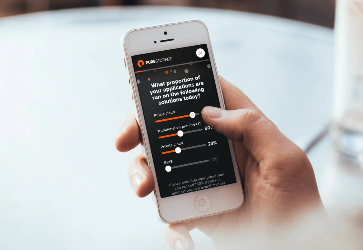 An Everpure campaign survey running on a phone