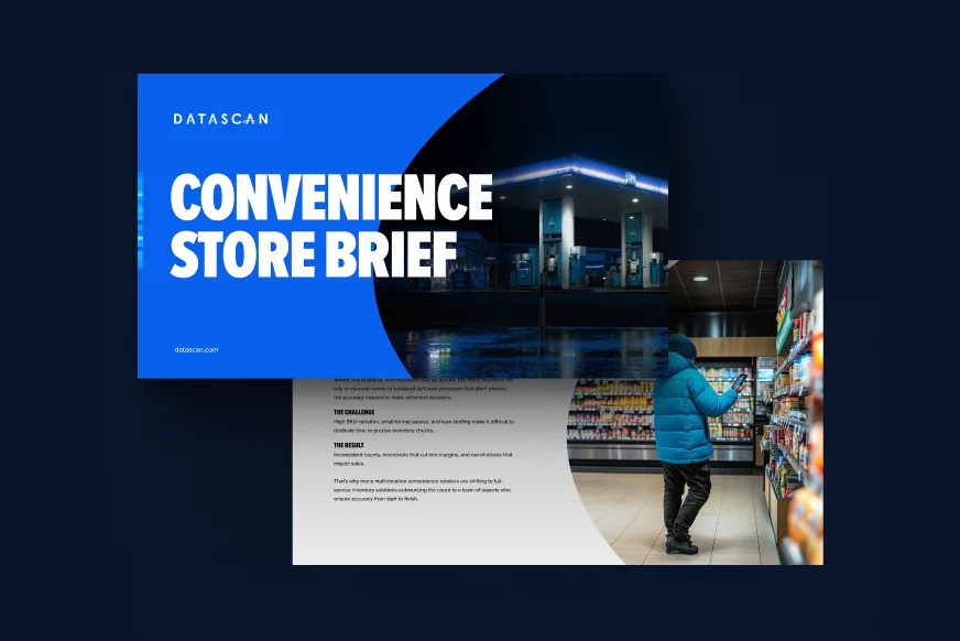A campaign brief slide for convenience stores