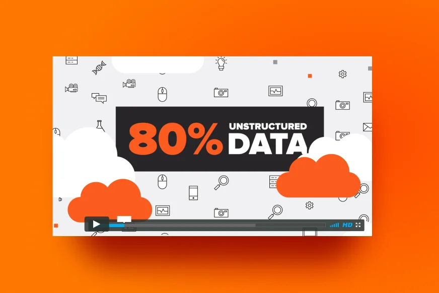 An illustrated campaign graphic about data volume